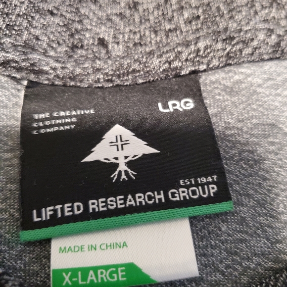 Lrg silver charcoal heathered two tone t-shirt XL - Picture 2 of 3